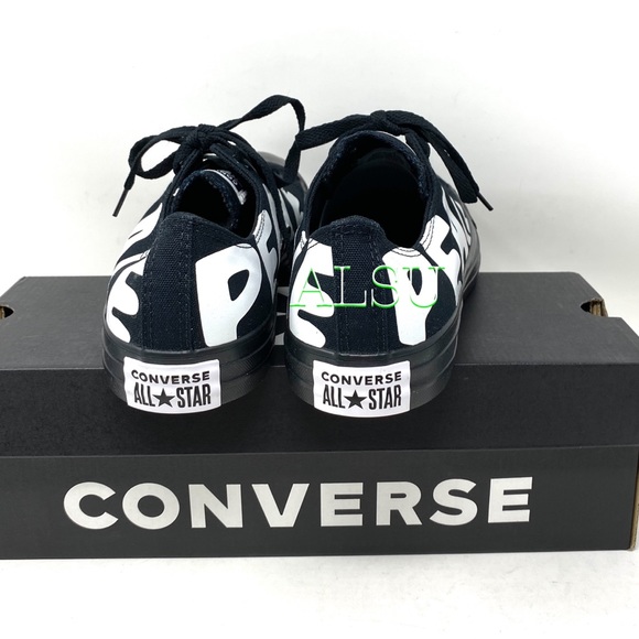 Converse Chuck Taylor Low Peace Print Black Womens - Picture 5 of 10